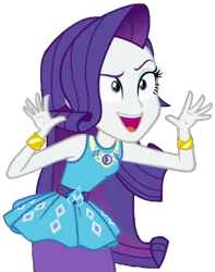 Size: 699x889 | Tagged: safe, artist:thebarsection, derpibooru import, rarity, equestria girls, equestria girls series, clothes, female, not a vector, open mouth, peekaboo, simple background, solo, transparent background