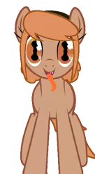 Size: 300x550 | Tagged: safe, artist:kajio, derpibooru import, oc, oc:thingpone, unofficial characters only, adoracreepy, body horror, creepy, cute, eldritch abomination, looking at you, monstrously cute, scary, simple background, solo, spooky, tail wag, tentacle tongue, tentacles, the thing, tongue out, transparent background