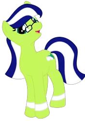 Size: 980x1393 | Tagged: safe, artist:poshpete117, derpibooru import, oc, oc:miles bright, unofficial characters only, earth pony, pony, 2018 community collab, derpibooru community collaboration, glasses, looking at you, open mouth, simple background, smiling, solo, transparent background