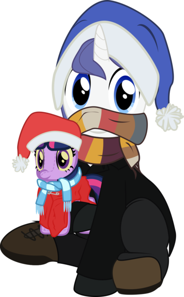 Size: 992x1600 | Tagged: safe, artist:eagle1division, derpibooru import, twilight sparkle, oc, oc:star scraper, pony, unicorn, 2018 community collab, derpibooru community collaboration, blanket, christmas, clothes, coat, hat, holiday, jacket, looking at you, male, nightcap, pants, peacoat, plushie, safety pin, santa hat, scarf, shoes, simple background, sitting, solo, stallion, transparent background, vector
