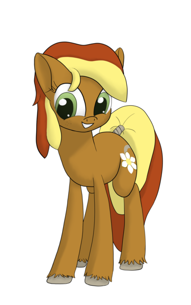 Size: 2250x3600 | Tagged: safe, artist:litrojia, derpibooru import, oc, oc:creekseed, unofficial characters only, earth pony, pony, 2018 community collab, derpibooru community collaboration, female, looking at you, mare, simple background, smiling, solo, tail wrap, transparent background, unshorn fetlocks