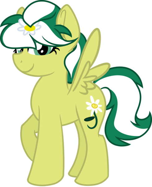 Size: 974x1196 | Tagged: safe, artist:binkyt11, derpibooru import, oc, oc:marguerite daisy, unofficial characters only, pegasus, pony, 2018 community collab, derpibooru community collaboration, female, looking at you, mare, simple background, solo, transparent background