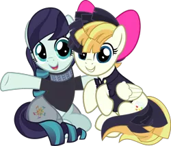 Size: 5074x4319 | Tagged: safe, artist:jhayarr23, derpibooru import, coloratura, songbird serenade, earth pony, pegasus, pony, my little pony: the movie, absurd resolution, cute, duo, female, mare, rara, rarabetes, simple background, songbetes, transparent background