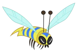 Size: 2500x1752 | Tagged: animal, artist:crimson, bee, derpibooru import, flash bee, insect, safe, simple background, solo, transparent background, vector