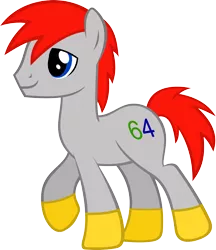 Size: 2662x3088 | Tagged: safe, artist:breadking, derpibooru import, oc, oc:64 bit, unofficial characters only, earth pony, pony, high res, male, simple background, solo, stallion, transparent background