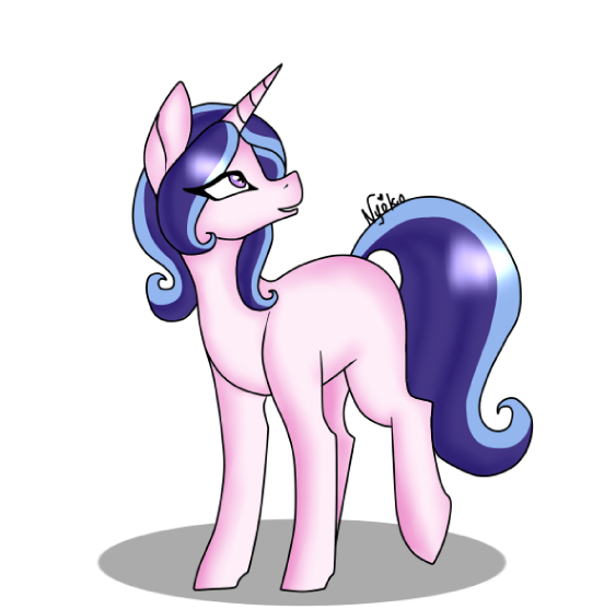 Size: 552x557 | Tagged: safe, artist:nyokoart, derpibooru import, oc, unofficial characters only, pony, unicorn, commission, open mouth, simple background, solo, white background