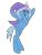 Size: 1815x2400 | Tagged: safe, artist:aquaholicsanonymous, derpibooru import, trixie, unicorn, bipedal, cape, clothes, female, glowing horn, grin, hat, magic, magic aura, mare, raised hoof, simple background, smiling, solo, standing, transparent background, trixie's hat, vector