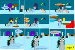 Size: 3963x2611 | Tagged: safe, artist:closingrain, artist:mellowbomb, derpibooru import, rainbow dash, oc, oc:closingrain, comic:calamity fateful, 1000 hours in ms paint, comic, dialogue