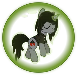 Size: 1762x1700 | Tagged: safe, artist:lightningbolt, derpibooru import, ponified, ponified:kellin quinn, pony, unicorn, .svg available, clothes, disguised siren, eyes closed, fangs, floating, force field, glowing horn, hair over one eye, jewelry, levitation, magic, male, necklace, self-levitation, shirt, simple background, sitting, sleeping, sleeping with sirens, slit eyes, solo, stallion, svg, t-shirt, telekinesis, transparent background, vector