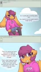 Size: 2124x3651 | Tagged: anthro, artist:synnibear03, comic, comic:ponytale, derpibooru import, oc, oc:ponytale scootaloo, safe, scootaloo, scootaloo loves sans, solo, undertale