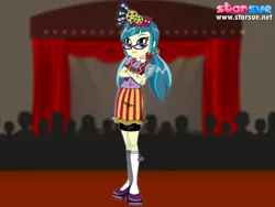 Size: 800x600 | Tagged: safe, artist:user15432, derpibooru import, juniper montage, human, equestria girls, mirror magic, spoiler:eqg specials, clothes, dressup, hasbro, hasbro studios, hat, magic mirror, outfit, shoes, starsue, workout outfit