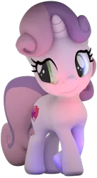 Size: 1051x1920 | Tagged: safe, artist:fillerartist, derpibooru import, sweetie belle, pony, unicorn, 3d, blender, blender cycles, cute, cutie mark, diasweetes, female, filly, looking away, simple background, solo, the cmc's cutie marks, transparent background, worried