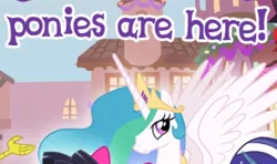 Size: 360x213 | Tagged: bronybait, captain obvious, derpibooru import, discord, gameloft, meme, my little pony: the movie, nightmare rarity, princess celestia, safe, songbird serenade, truth, wow! glimmer, you don't say