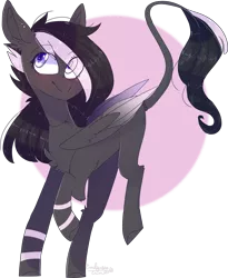 Size: 2439x2969 | Tagged: safe, artist:emily-826, derpibooru import, oc, oc:starry dreams, unofficial characters only, pegasus, pony, colored wings, colored wingtips, female, high res, mare, solo