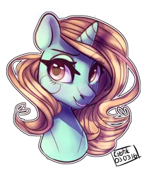 Size: 1568x1813 | Tagged: safe, artist:krotik, derpibooru import, oc, unofficial characters only, pony, unicorn, bust, lidded eyes, simple background, smiling, solo, transparent background