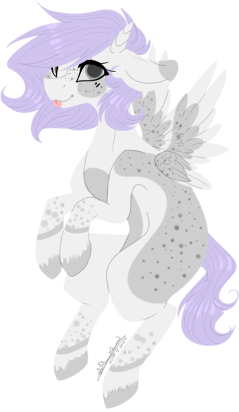 Size: 493x849 | Tagged: safe, artist:ohflaming-rainbow, derpibooru import, oc, oc:mayumi, unofficial characters only, pegasus, pony, female, horns, mare, simple background, solo, tongue out, transparent background