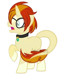 Size: 1024x1246 | Tagged: safe, artist:sapiira, derpibooru import, oc, oc:caspian, unofficial characters only, pony, unicorn, glasses, leonine tail, male, simple background, solo, stallion, transparent background