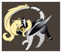 Size: 451x383 | Tagged: safe, artist:pinkdolphin147, derpibooru import, oc, unofficial characters only, pegasus, pony, horns, paws, solo