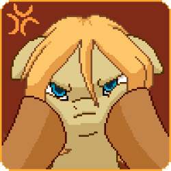 Size: 300x300 | Tagged: safe, artist:imreer, derpibooru import, oc, unofficial characters only, earth pony, pony, angry, animated, cheek squish, cross-popping veins, earth pony oc, female, floppy ears, grumpy, hooves, looking at you, mare, solo, squishy cheeks, ych result