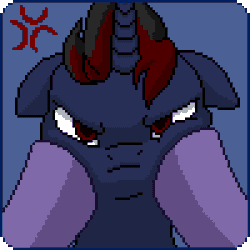 Size: 300x300 | Tagged: safe, artist:imreer, derpibooru import, oc, unofficial characters only, earth pony, pony, unicorn, angry, animated, cheek squish, cross-popping veins, earth pony oc, female, floppy ears, grumpy, hooves, horn, looking at you, mare, solo, squishy cheeks, unicorn oc, ych result
