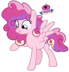 Size: 933x968 | Tagged: safe, artist:marielle5breda, derpibooru import, oc, unofficial characters only, pegasus, pony, female, magical lesbian spawn, mare, offspring, parent:pinkie pie, parent:princess cadance, parents:cadancepie, simple background, solo, transparent background