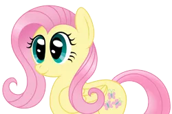 Size: 6506x4320 | Tagged: safe, artist:mfg637, derpibooru import, fluttershy, pegasus, pony, absurd resolution, cute, simple background, smiling, solo, transparent background, vector