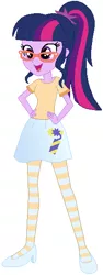 Size: 217x575 | Tagged: safe, artist:ra1nb0wk1tty, derpibooru import, sci-twi, twilight sparkle, equestria girls, clothes, clothes swap, simple background, socks, solo, striped socks, white background