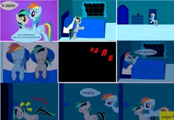 Size: 4348x3012 | Tagged: 1000 hours in ms paint, artist:closingrain, artist:mellowbomb, comic, comic:calamity fateful, derpibooru import, dialogue, oc, oc:closingrain, rainbow dash, safe