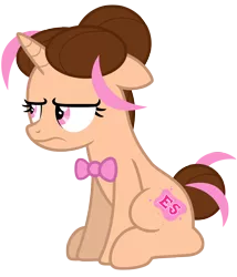 Size: 5138x5993 | Tagged: safe, artist:estories, derpibooru import, oc, oc:pink rose, oc:think pink, unofficial characters only, pony, unicorn, absurd resolution, female, mare, rule 63, simple background, sitting, solo, transparent background, unamused, vector