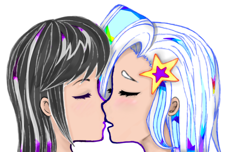 serodiscordant couples kissing clipart