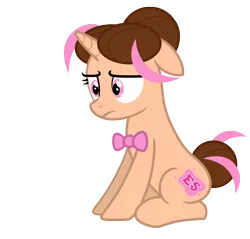 Size: 6500x6203 | Tagged: safe, artist:estories, derpibooru import, oc, oc:pink rose, oc:think pink, unofficial characters only, pony, unicorn, absurd resolution, female, floppy ears, mare, rule 63, simple background, sitting, solo, transparent background, vector