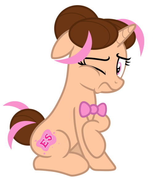 Size: 5501x6203 | Tagged: safe, artist:estories, derpibooru import, oc, oc:pink rose, oc:think pink, unofficial characters only, pony, unicorn, absurd resolution, female, mare, rule 63, simple background, sitting, solo, transparent background, vector