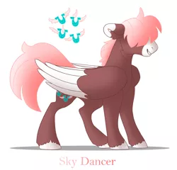 Size: 1600x1538 | Tagged: safe, artist:torusthescribe, derpibooru import, oc, oc:sky dancer, unofficial characters only, pegasus, pony, male, parent:fluttershy, parent:troubleshoes clyde, parents:troubleshy, simple background, solo, stallion, white background