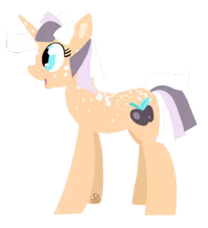 Size: 436x478 | Tagged: safe, artist:sallindaemon, derpibooru import, oc, oc:elstar sparkle, unofficial characters only, pony, unicorn, dappled, female, magical lesbian spawn, mare, offspring, parent:applejack, parent:twilight sparkle, parents:twijack, simple background, solo, transparent background