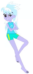 Size: 708x1560 | Tagged: safe, artist:jawsandgumballfan24, derpibooru import, cloudchaser, equestria girls, barefoot, clothes, equestria girls-ified, feet, pajamas, shorts, simple background, white background
