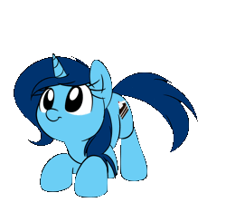 Size: 800x750 | Tagged: safe, artist:acersiii, artist:matterhorn, derpibooru import, edit, oc, oc:sweet cakes, unofficial characters only, pony, unicorn, animated, behaving like a cat, behaving like a dog, bow, butt shake, cute, female, frame by frame, gif, happy, looking up, mare, ocbetes, play bow, plot, recolor, simple background, solo, tail wag, transparent background, weapons-grade cute