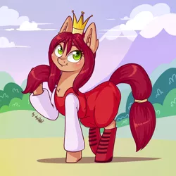 Size: 1920x1920 | Tagged: safe, artist:dsp2003, derpibooru import, ponified, earth pony, pony, blushing, chest fluff, clothes, crown, ear fluff, female, helen the beautiful, jewelry, mare, princess, regalia, russian animation