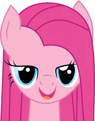 Size: 1024x1314 | Tagged: artist:ifoxtrax, derpibooru import, lidded eyes, looking at you, open mouth, pinkamena diane pie, pinkie pie, safe, simple background, solo, transparent background