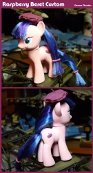 Size: 1200x2224 | Tagged: safe, artist:lonewolf3878, derpibooru import, raspberry beret, earth pony, pony, beret, brushable, custom, hat, irl, photo, solo, toy