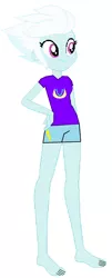 Size: 1309x3231 | Tagged: safe, artist:jawsandgumballfan24, derpibooru import, fleetfoot, equestria girls, barefoot, base used, clothes, equestria girls-ified, feet, pajamas, shirt, shorts, simple background, t-shirt, white background