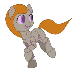 Size: 1400x1250 | Tagged: armor, armor pony, artist:lucern, derpibooru import, female, happy, object pony, oc, oc:argent charge, original species, ponified, running, safe, simple background, solo, transparent background, unofficial characters only, vector