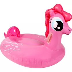 Size: 800x800 | Tagged: safe, derpibooru import, pinkie pie, pegasus, pony, bootleg, female, floaty, handles, inflatable, inflatable toy, missing cutie mark, pegasus pinkie pie, pink, pool toy, race swap, solo, wat, wings