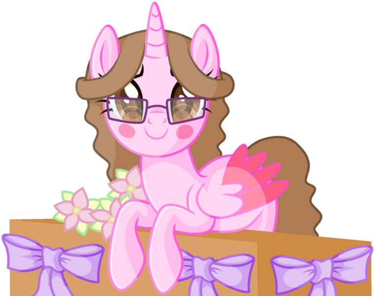 Size: 1024x810 | Tagged: safe, artist:cindydreamlight, derpibooru import, oc, oc:cindy, unofficial characters only, alicorn, female, glasses, mare, simple background, solo, transparent background