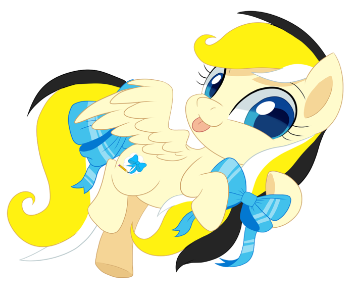 Size: 1270x1087 | Tagged: safe, artist:pepooni, derpibooru import, oc, oc:sacred dreams, unofficial characters only, pony, bow, cute, ocbetes, simple background, solo, tail bow, tongue out, transparent background