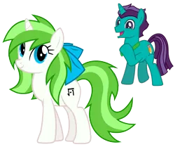 Size: 3927x3334 | Tagged: safe, artist:minty root, artist:stormdraws, derpibooru import, oc, oc:corpulent brony, oc:minty root, unofficial characters only, unicorn, bow, bowtie, excited, female, male, oc x oc, shipping, straight, vector