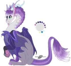 Size: 1300x1211 | Tagged: safe, artist:bijutsuyoukai, derpibooru import, oc, oc:moonsugar, unofficial characters only, draconequus, hybrid, draconequus oc, interspecies offspring, next generation, offspring, parent:discord, parent:twilight velvet, simple background, solo, tongue out, transparent background