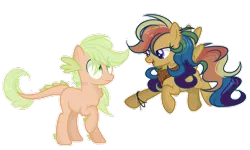 Size: 1024x614 | Tagged: safe, artist:sapiira, derpibooru import, oc, unofficial characters only, dracony, hybrid, pegasus, pony, female, interspecies offspring, male, mare, offspring, parent:applejack, parent:quibble pants, parent:rainbow dash, parent:spike, parents:applespike, parents:quibbledash, simple background, transparent background