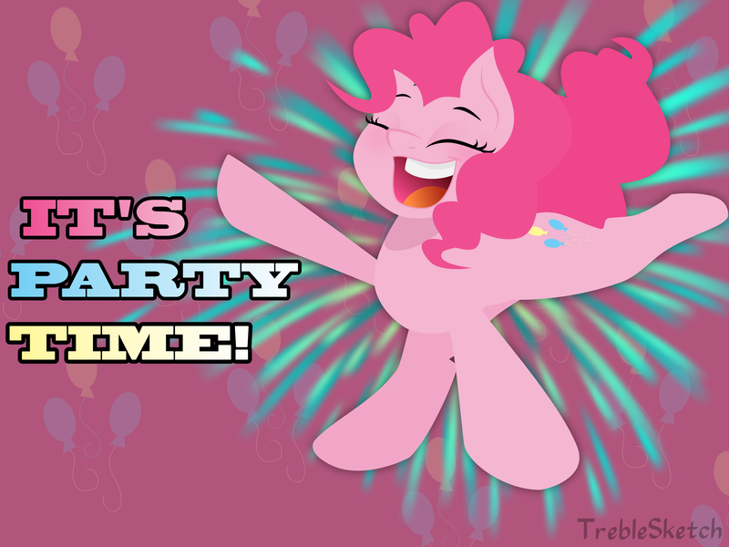 Size: 4000x3000 | Tagged: artist:treblesketchofficial, derpibooru import, happy, party time, pinkie pie, safe, solo