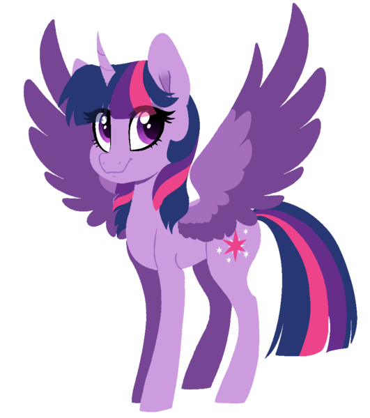 Size: 994x1123 | Tagged: safe, artist:saphi-boo, derpibooru import, twilight sparkle, twilight sparkle (alicorn), alicorn, pony, colored wings, colored wingtips, cute, female, looking at you, mare, simple background, smiling, solo, spread wings, transparent background, twiabetes, wings