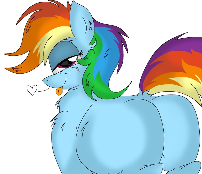 Size: 2268x1959 | Tagged: suggestive, artist:kdbrony, derpibooru import, rainbow dash, adorasexy, cute, dashabetes, female, heart, plot, rainbutt dash, sexy, solo, solo female, tongue out